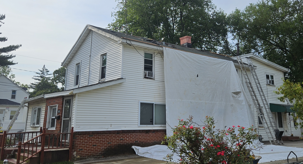 Before the new roof job at Center St., New Castle, DE