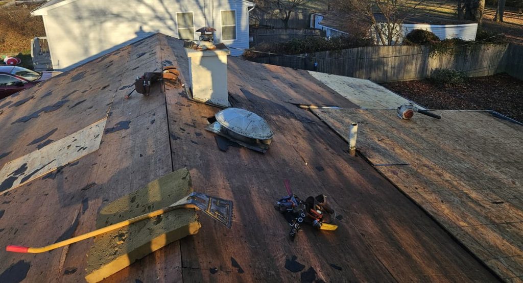 Fixing off old roof in New Castle, DE