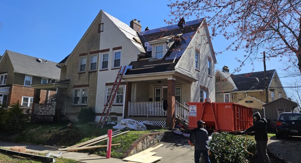 Prepping for new roof in Wilmington, DE