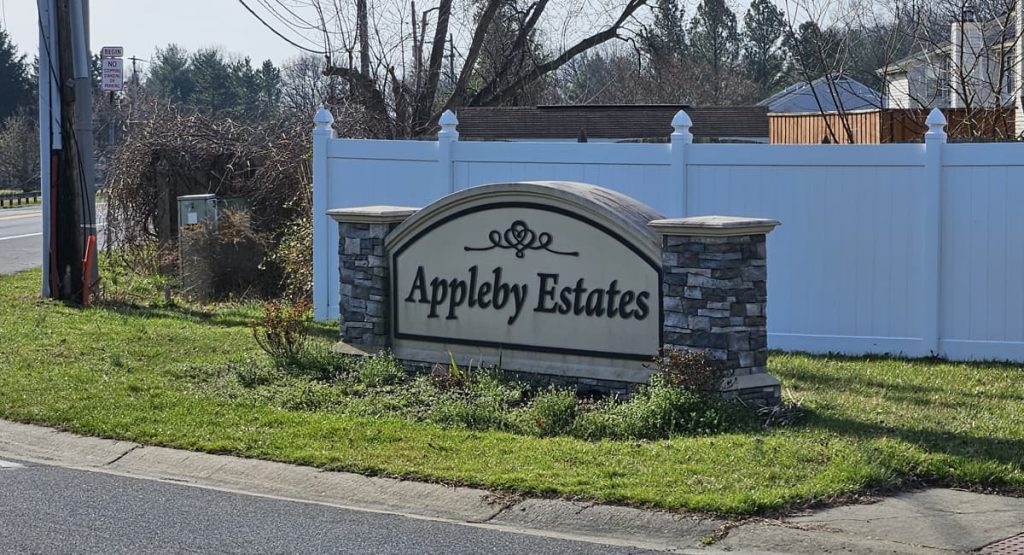 Appleby Estates development sign