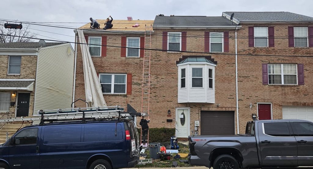 tearing off old roof in Wilmington, DE