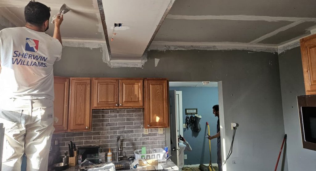 Repairing the inside of the house in Pennsville, NJ