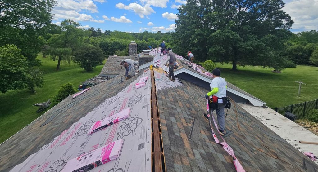 Installing a new roof in Middletown, DE