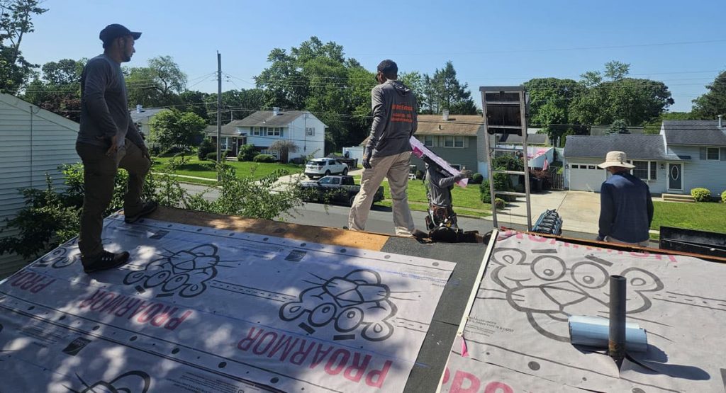 Installing new Onyx Black roof in Wenonah, NJ