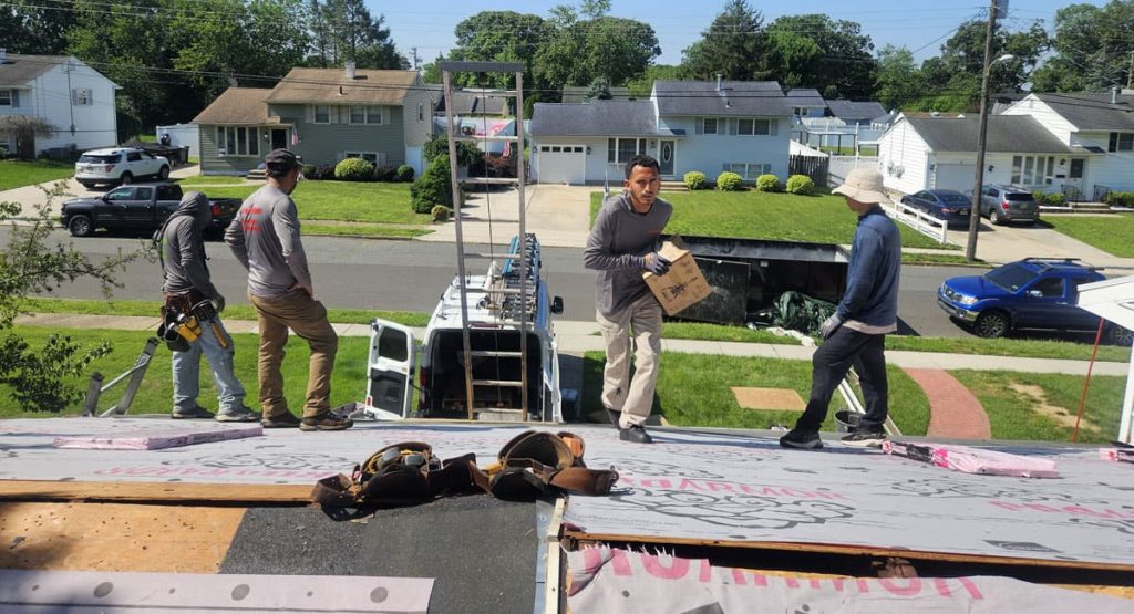 Installing new Onyx Black roof in Wenonah, NJ