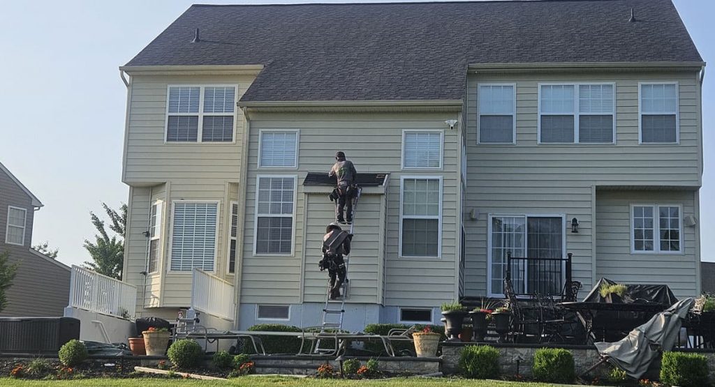 Installing new Onyx Black roof in Middletown, DE