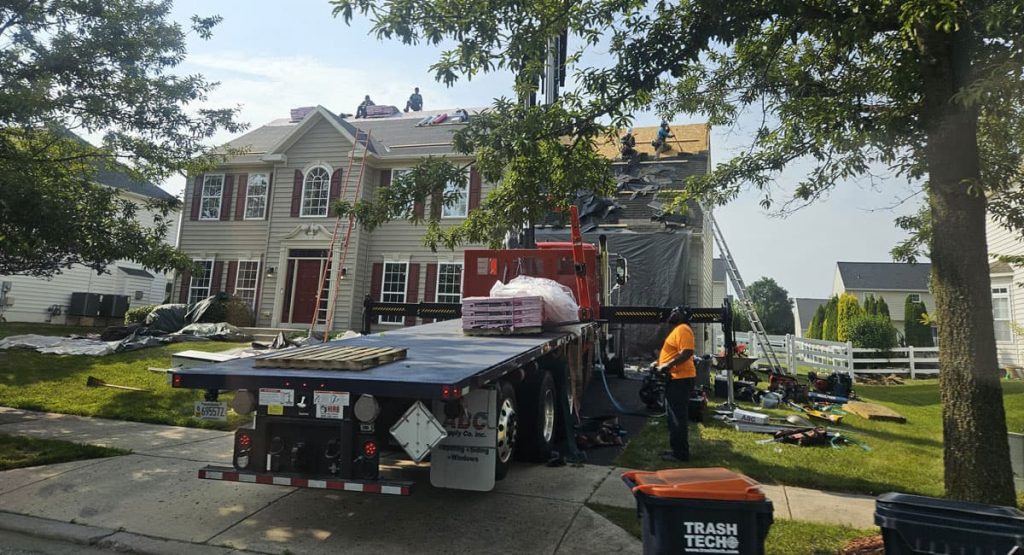 Installing new roof in Middletown, DE
