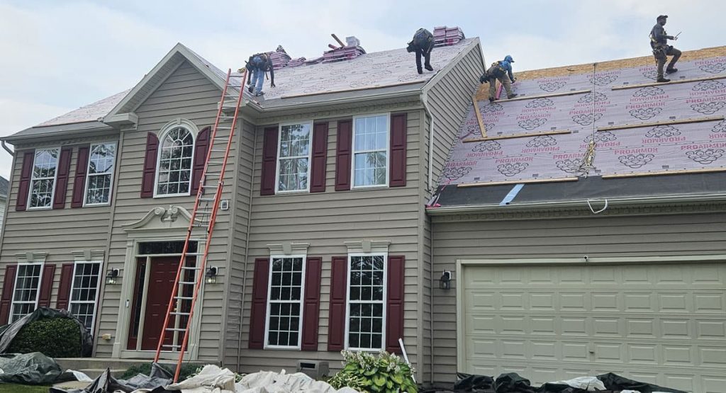 Installing new roof in Middletown, DE