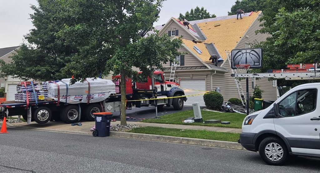 Installing new roof in Middletown, DE