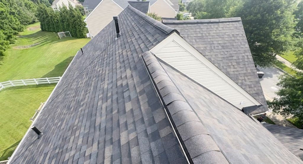 Tearing off old roof in Middletown, DE