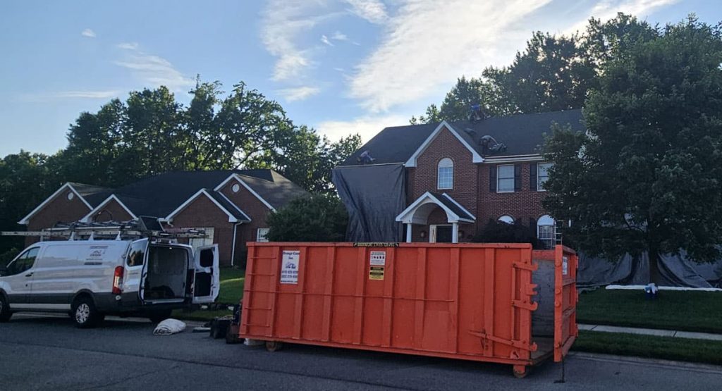 Tearing off old roof in Bear, DE