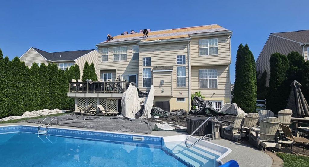 Installing new roof in Middletown, DE