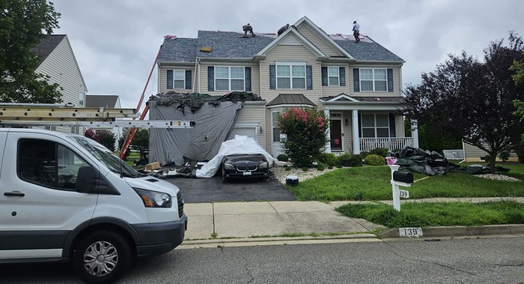 Installing a new roof in Bear, DE