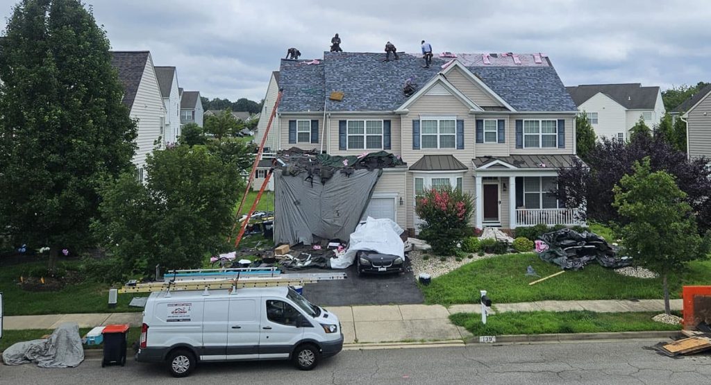 Installing a new roof in Bear, DE