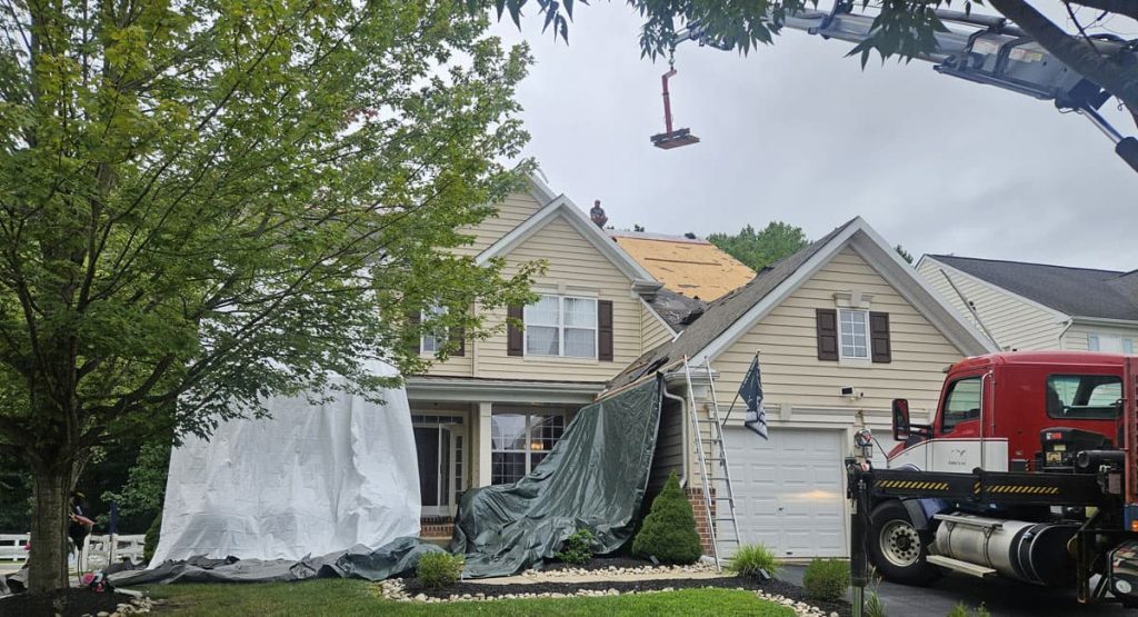 Installing a new roof in Middletown, DE