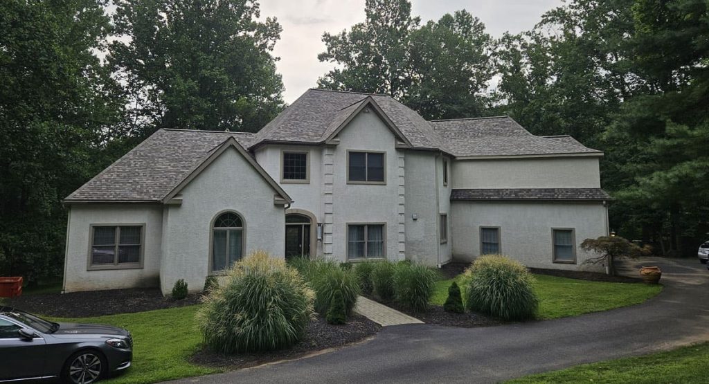 New Sand Dune Colored Roof in Glenn Mills, PA by All Out Exteriors.