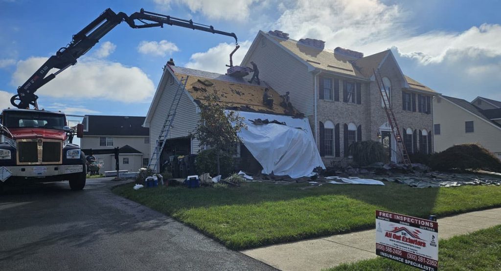 Installing a new roof in Bear, DE