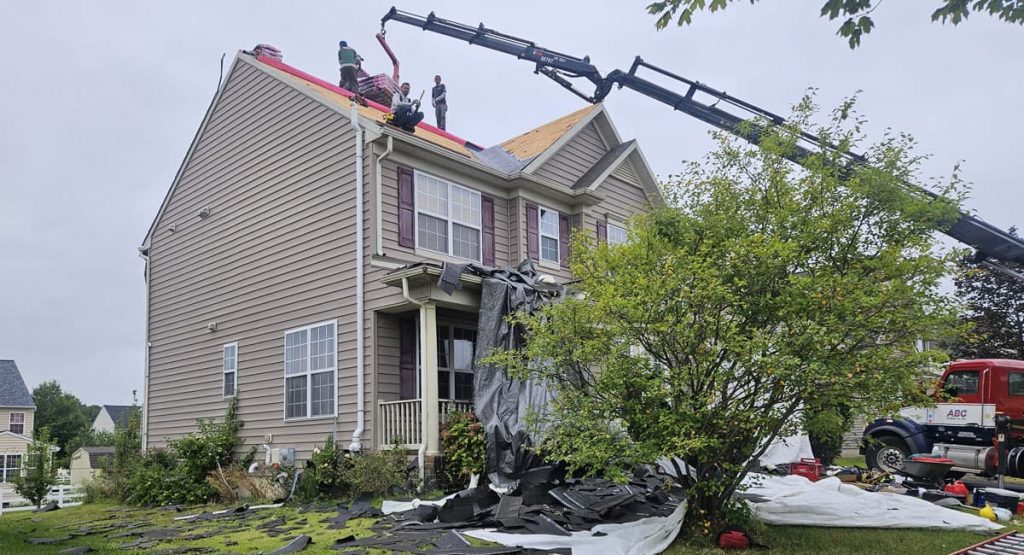 installing new roof in Middletown, DE