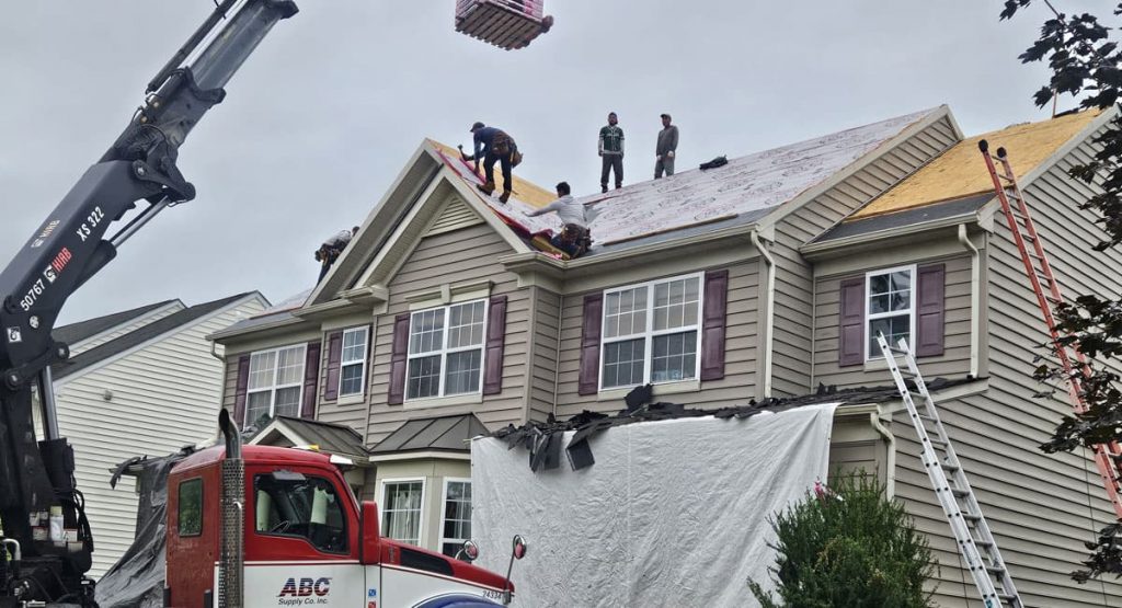 installing new roof in Middletown, DE