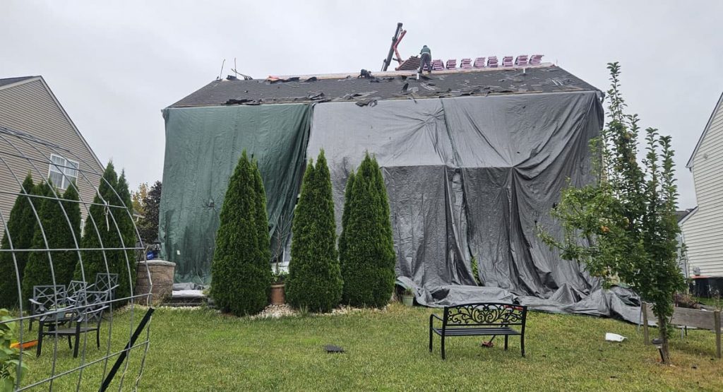 Tearing off the roof in Middletown, DE