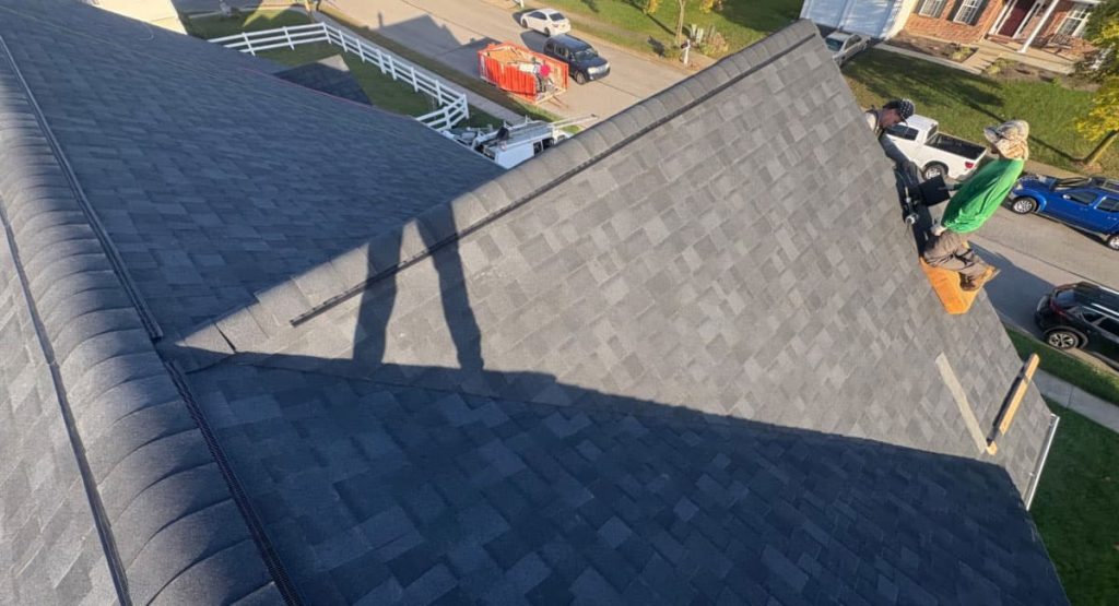 New Onyx Black colored roof in Middletown, DE