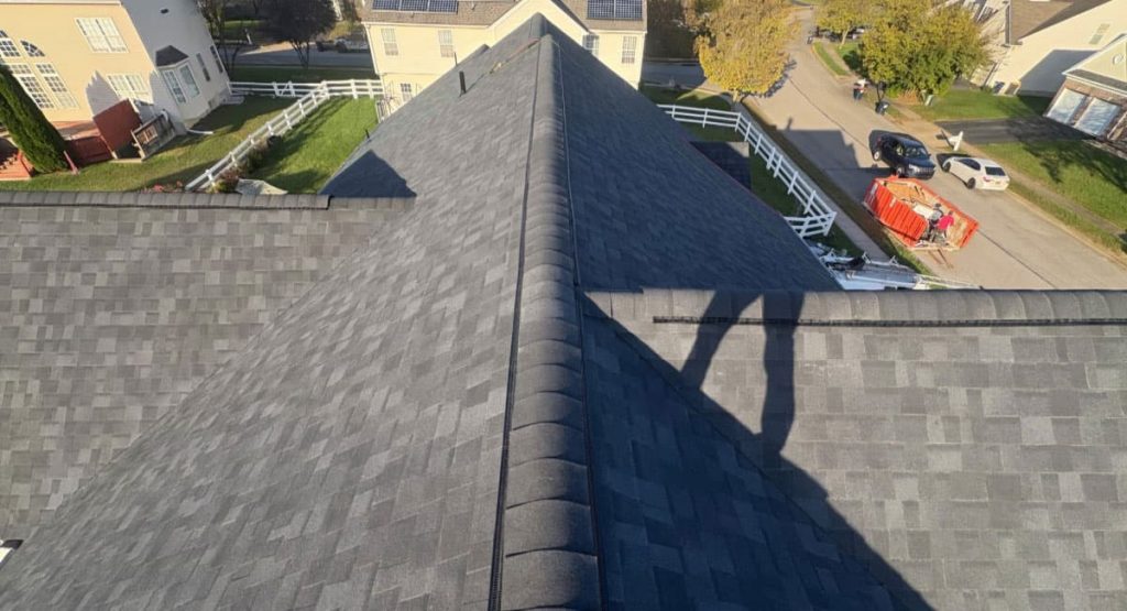 New Onyx Black colored roof in Middletown, DE