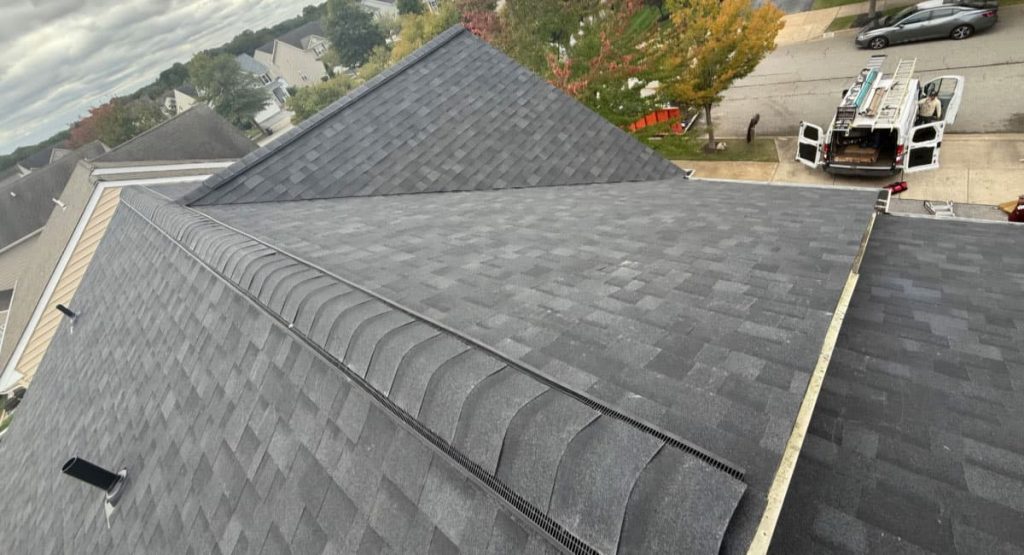 New Onyx Black colored roof in Middletown, DE