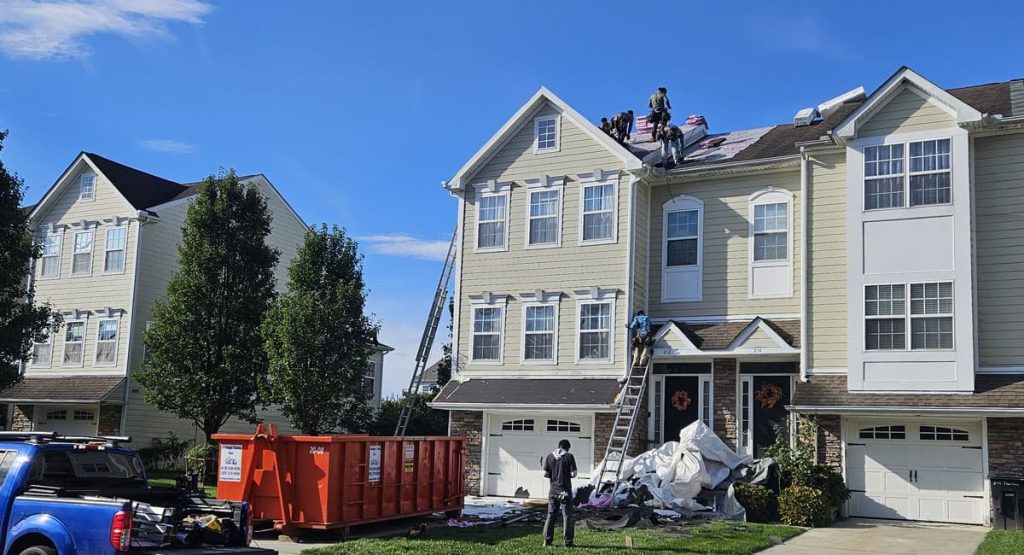 Installing new roof in Dover, DE