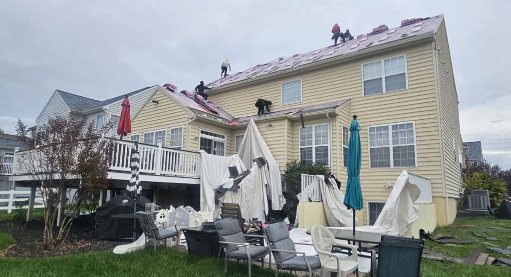 Installing new roof in Middletown, DE