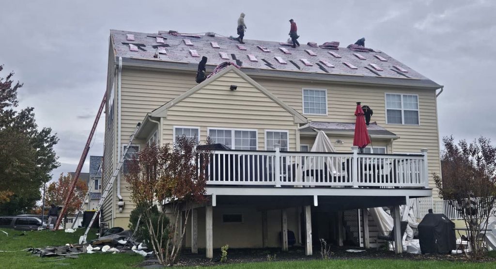Installing new roof in Middletown, DE