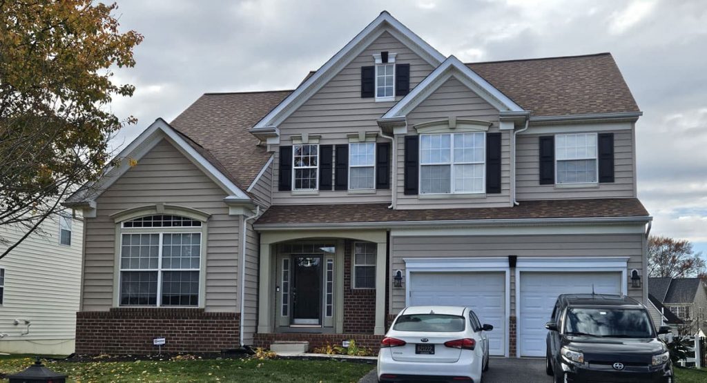 New Desert Rose colored roof in Middletown, DE