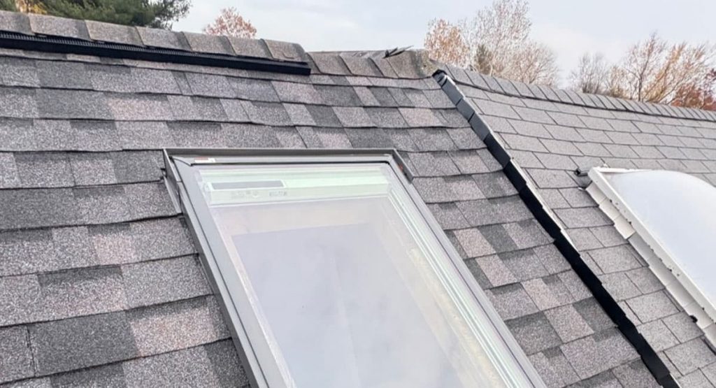 New Midnight Plum colored roof in New Castle, DE