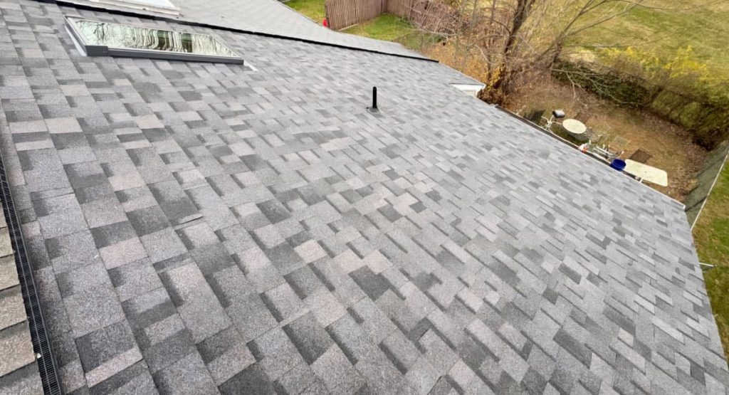 New Midnight Plum colored roof in New Castle, DE