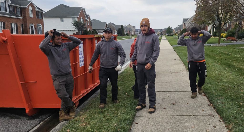 Tearing off the old roof in Bear, DE