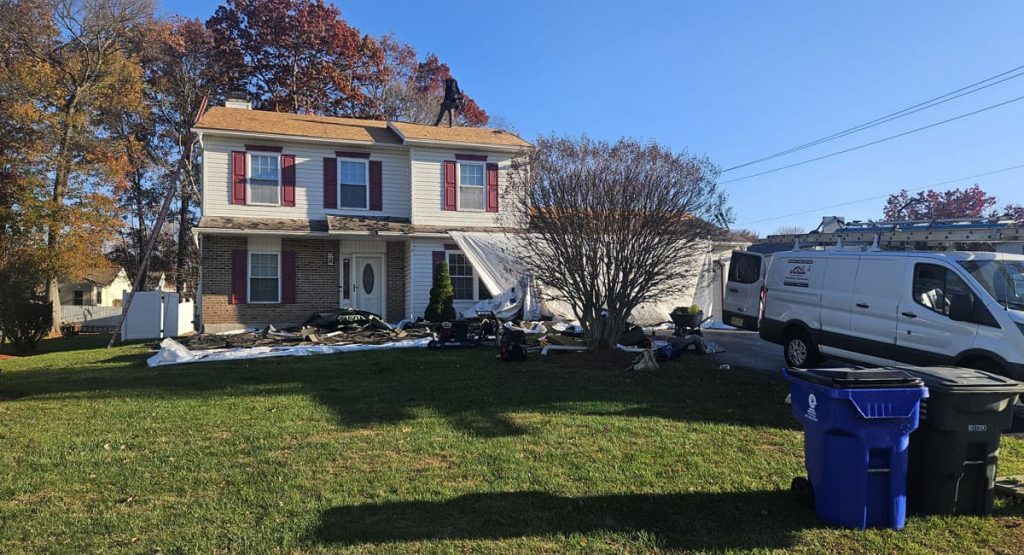 Tearing off the roof in New Castle, DE
