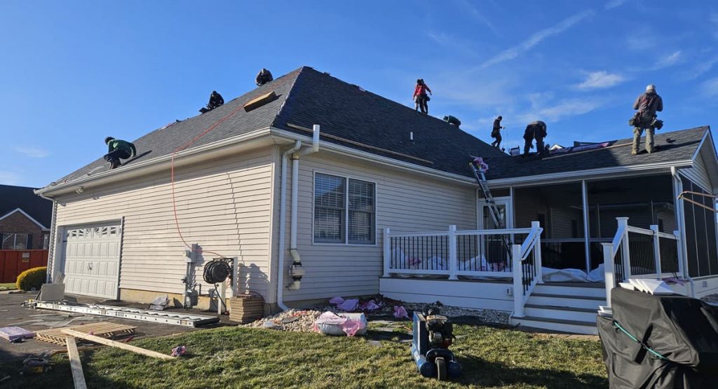 Installing new roof in Bear, DE