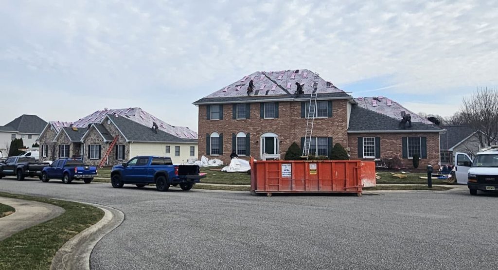 Installing new roof in Bear, DE