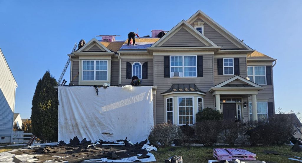 Installing new roof in Bear, DE