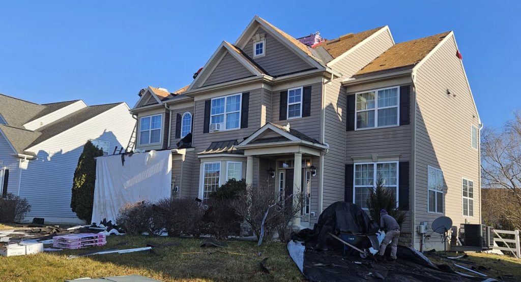 Installing new roof in Bear, DE