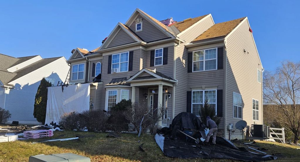 Tearing off Old Roof in Middletown, DE