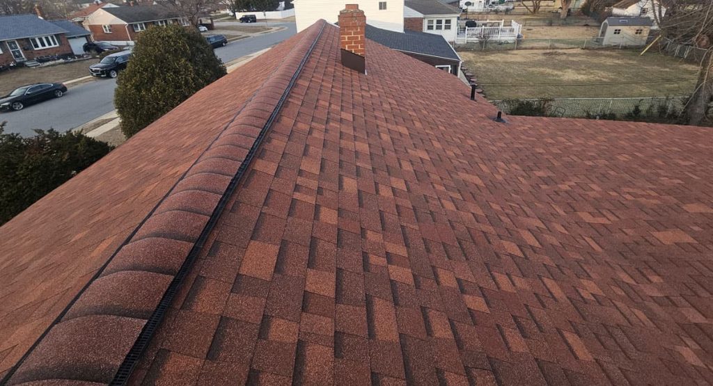New Terra Cotta colored roof in New Castle, DE