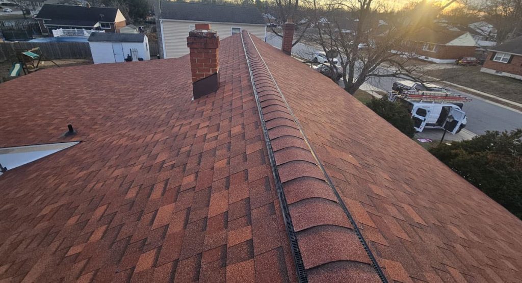 New Terra Cotta colored roof in New Castle, DE