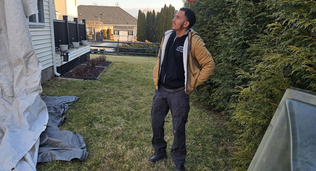 Tearing off old roof in Bear, DE