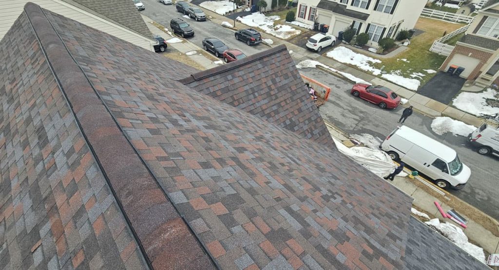 New Midnight Plum colored roof in Middletown, DE