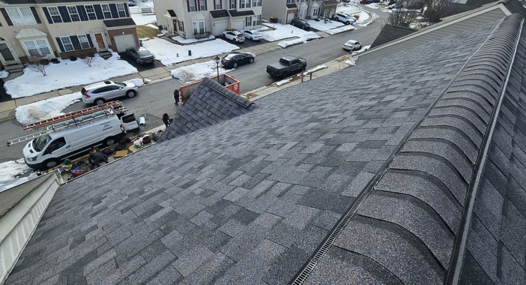 New Midnight Plum colored roof in Middletown, DE