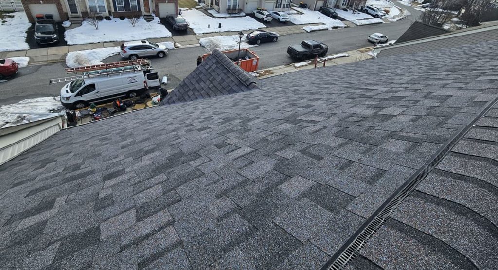 New Midnight Plum colored roof in Middletown, DE