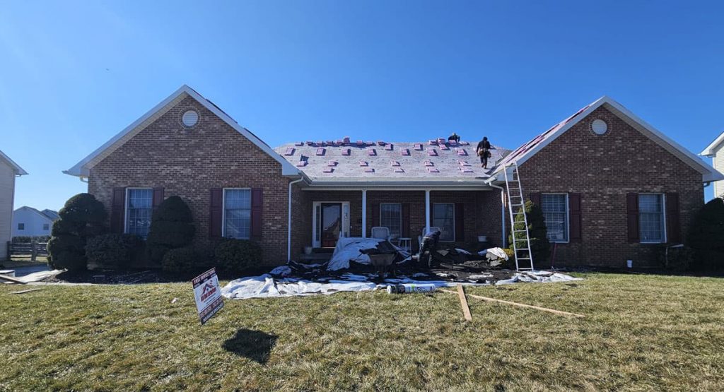 Installing a new roof in Bear, DE