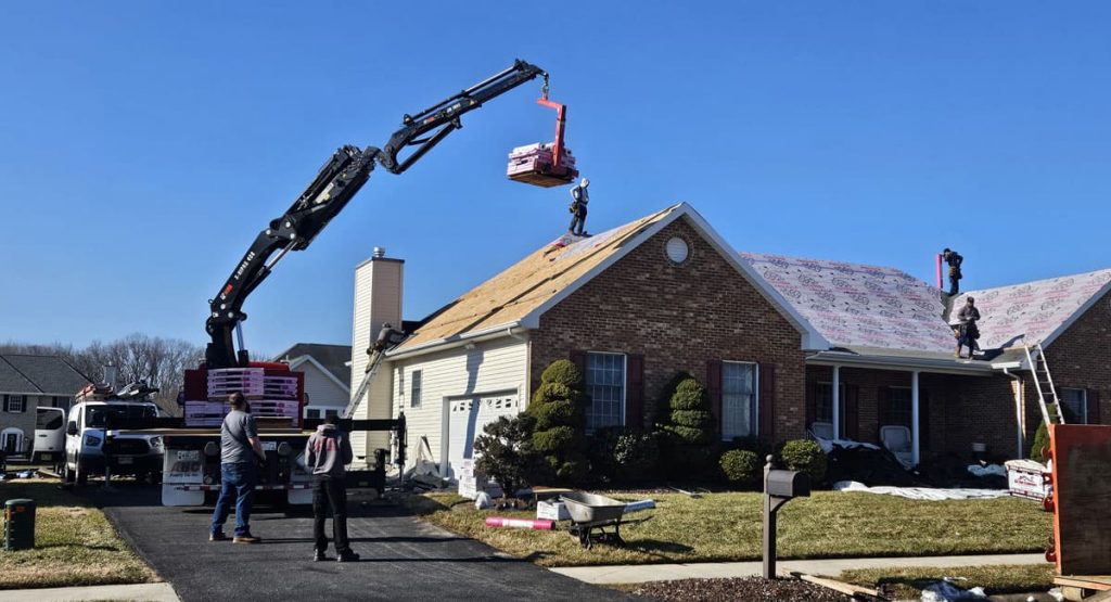 Installing a new roof in Bear, DE