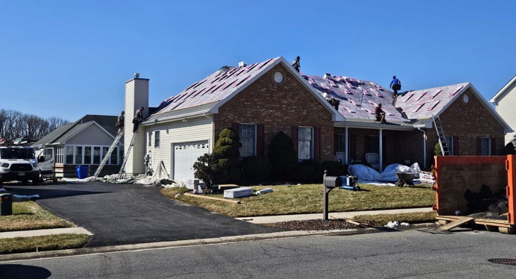 Installing a new roof in Bear, DE