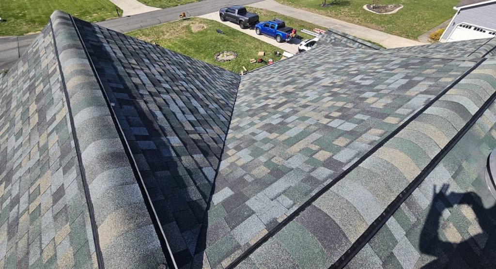 New Evergreen Mist colored roof in Magnolia, DE